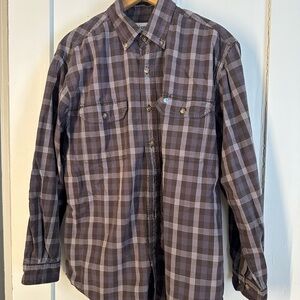Carhartt Brown Plaid Shirt